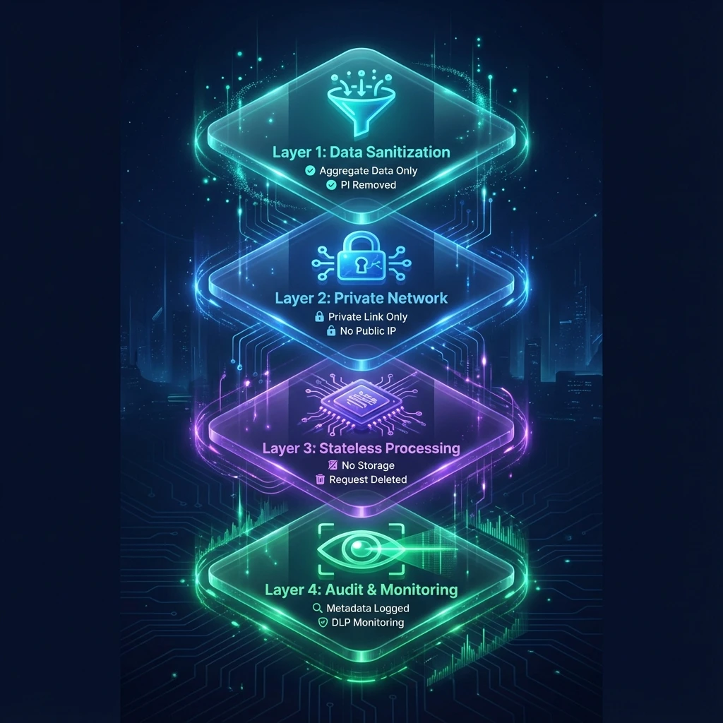 Four-Layer AI Protection Infographic